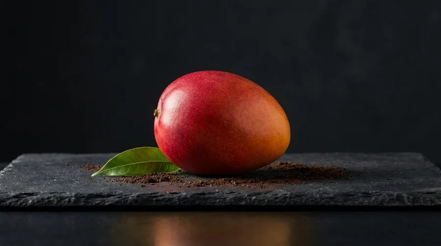 Ripe Miyazaki mango still life